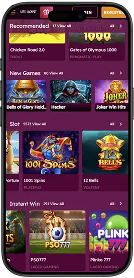 Download het Let's Jackpot casino op je telefoon