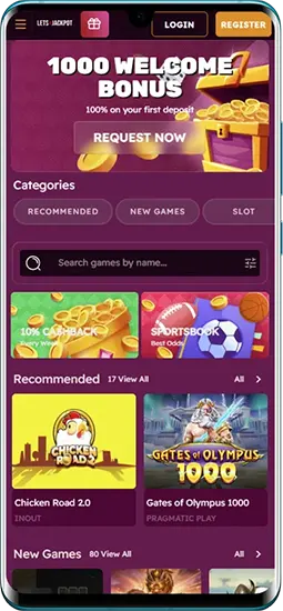 Functies van de Lets Jackpot app