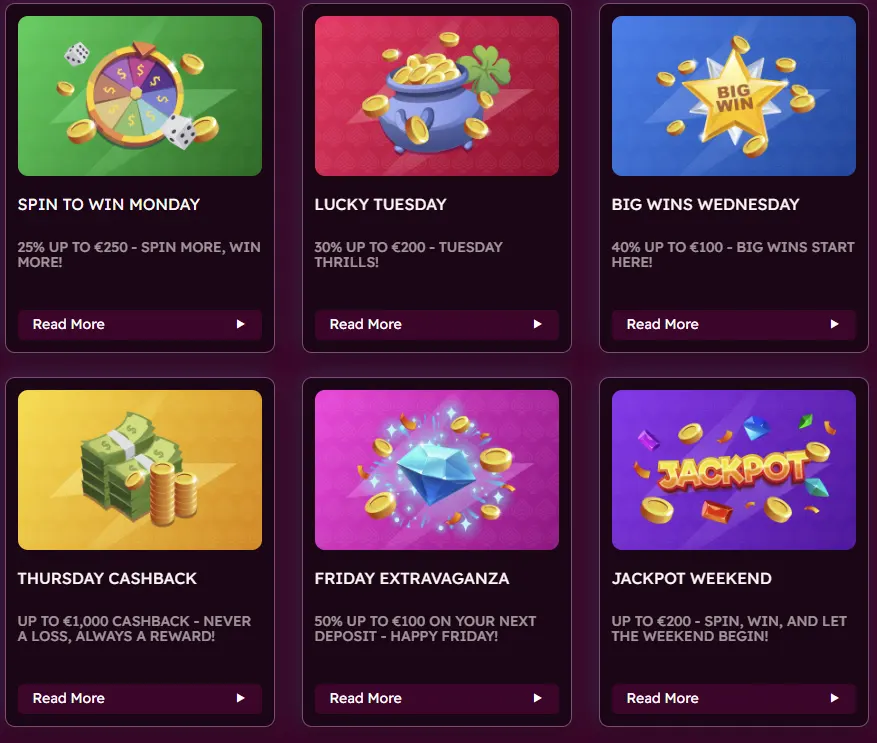 Bonusaanbiedingen van LetsJackpot Casino